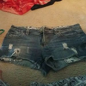 Jean shorts cutoffs